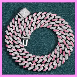 【3-49#】Red Cuban Necklace for female fashion daily engagement wedding anniversary birthday present