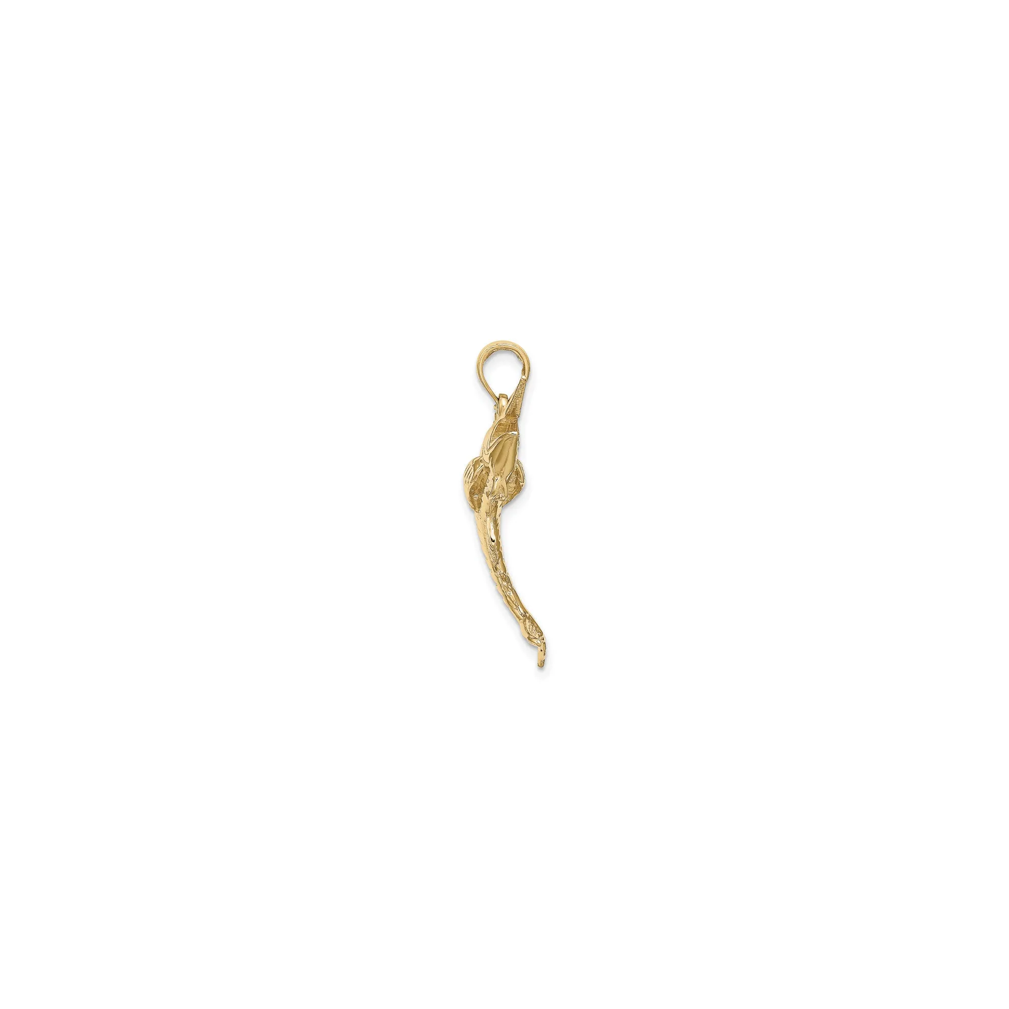 3D Blue Marlin Pendant (14K)