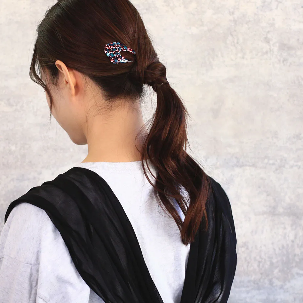 Acetate Marble U Shaped Kanzashi Comb