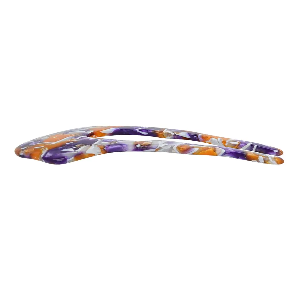 Acetate Marble U Shaped Kanzashi Comb