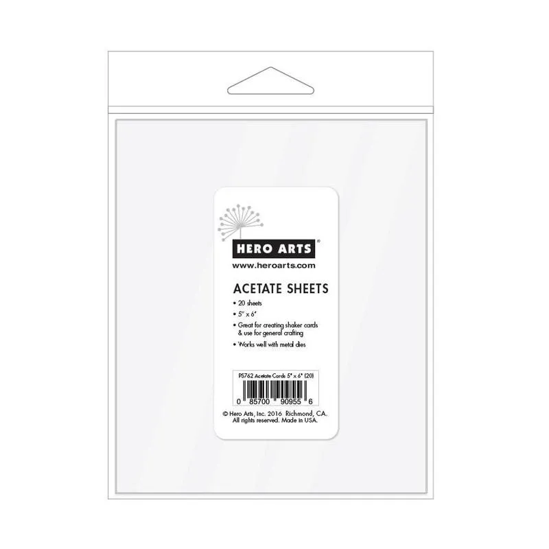 Acetate Sheets 5" x 6"