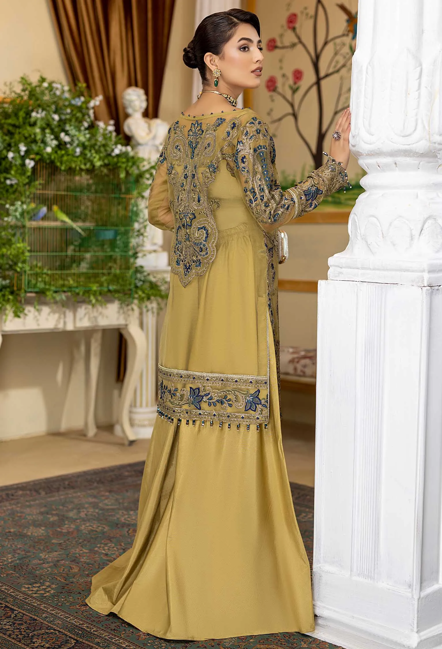 Adan's Libas Restic Affairs Embroidered Organza Collection – Royal Fusion A