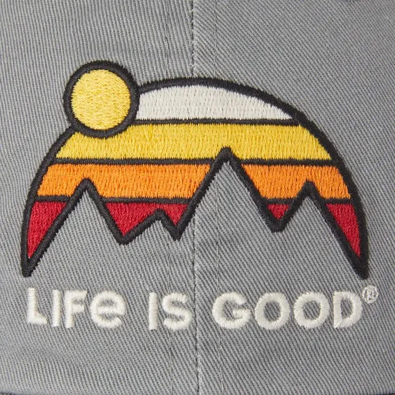 Adult Unisex Retro Mountains Soft Mesh Back Cap