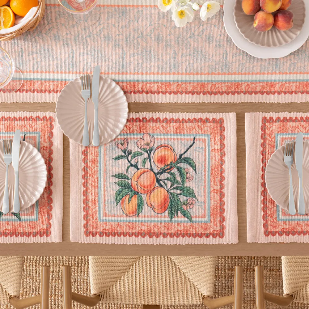 Anemone Peaches Indoor/Outdoor Placemats Multicolour