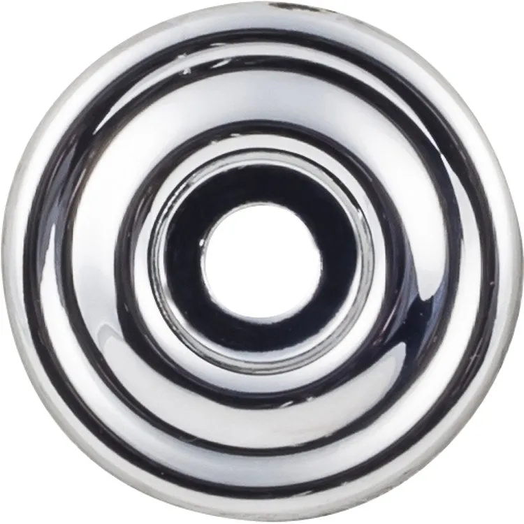 Backplate Devon Polished Chrome Brixton Circle 1-3/8 Inch Zinc Alloy for Decorative Hardware