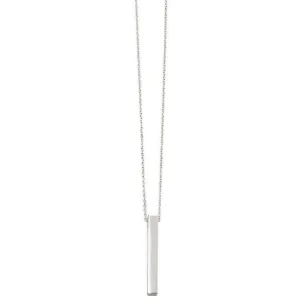 Beginnings Bar Necklace - Silver