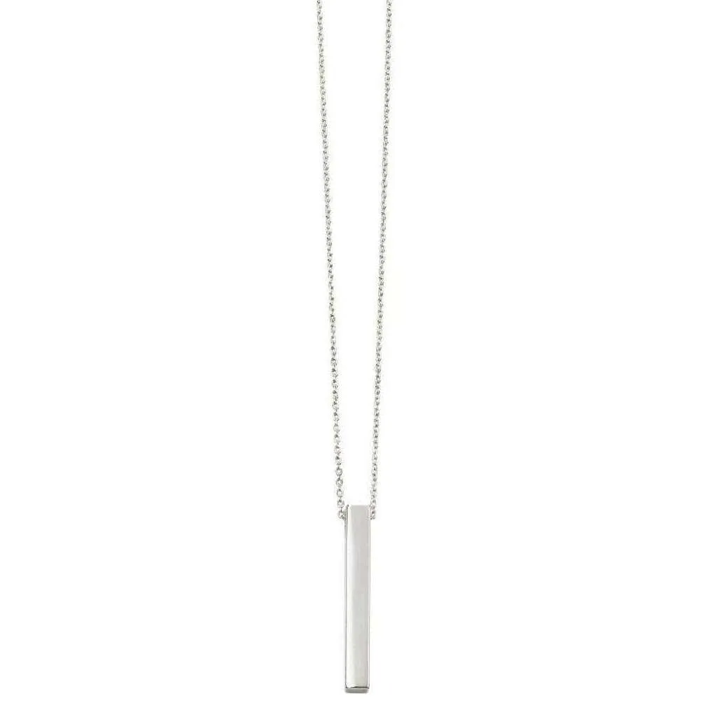 Beginnings Bar Necklace - Silver