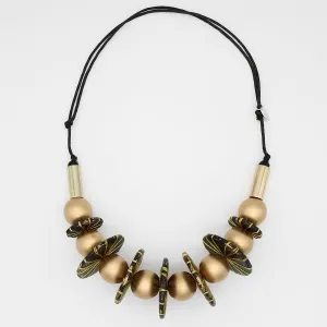 Black and Gold Luxe Necklace