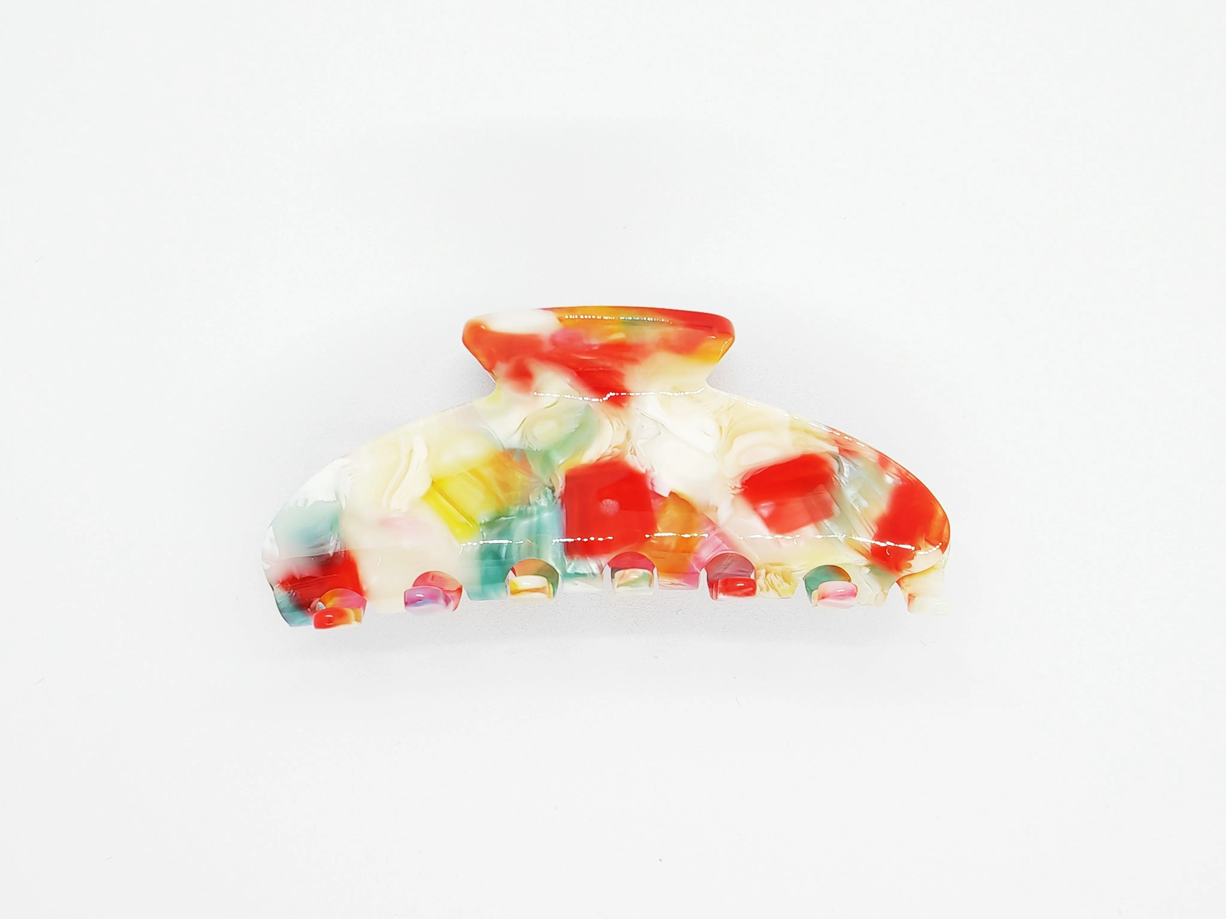 Carnival Swirl Mosaic Hair Claw Clip