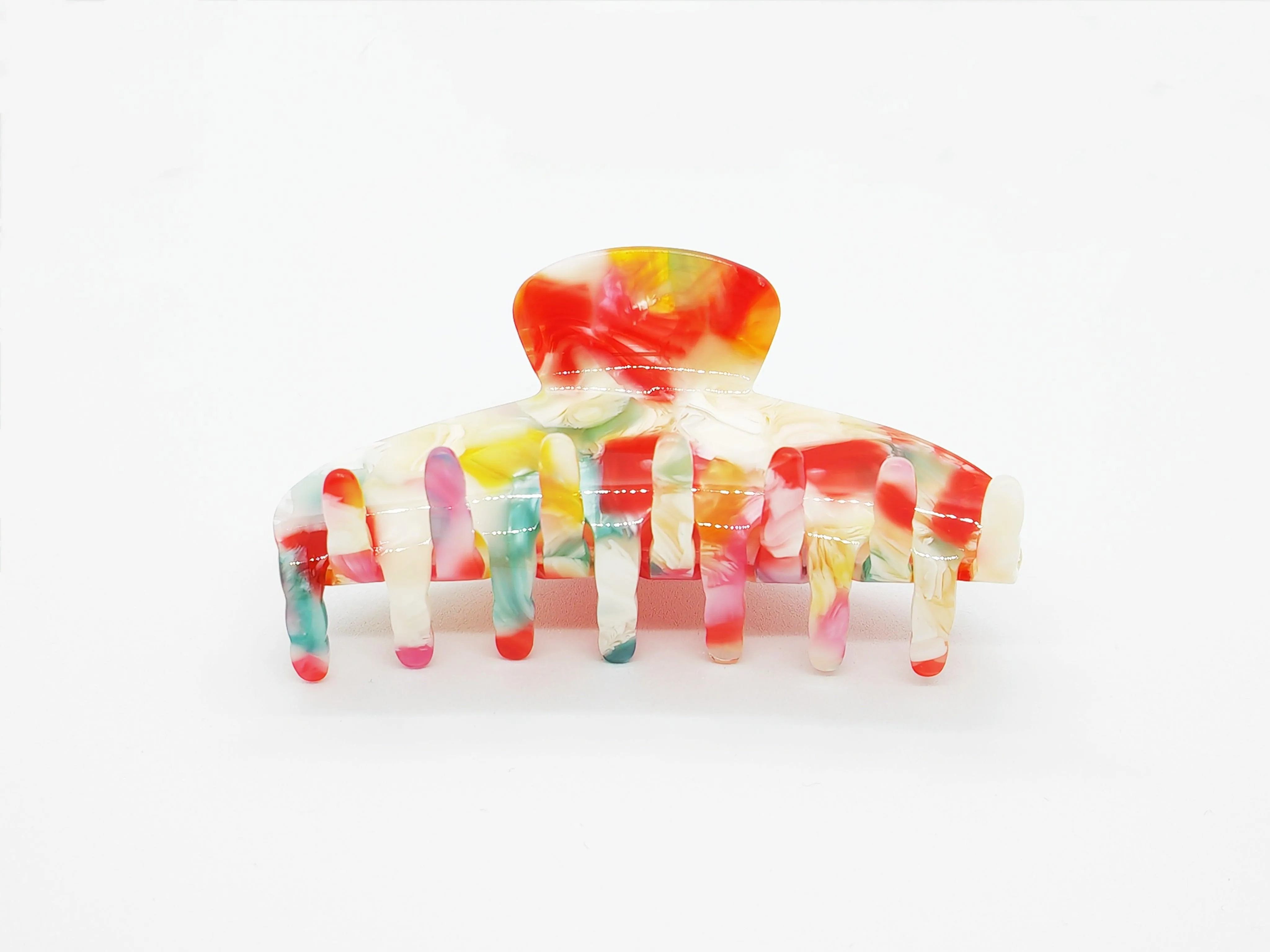 Carnival Swirl Mosaic Hair Claw Clip