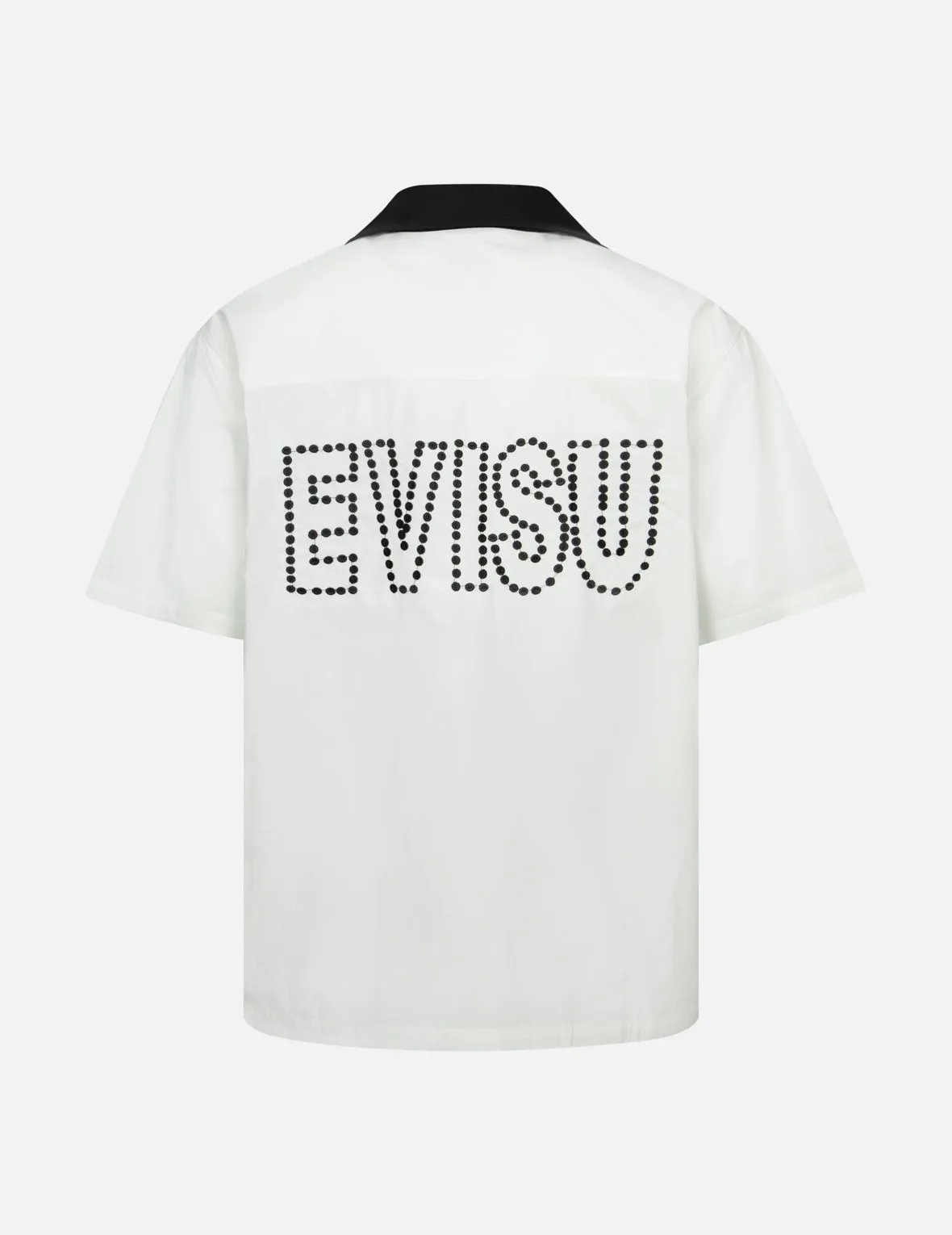 Chain-Stitched Embroidery Logo Boxy Tencel Shirt