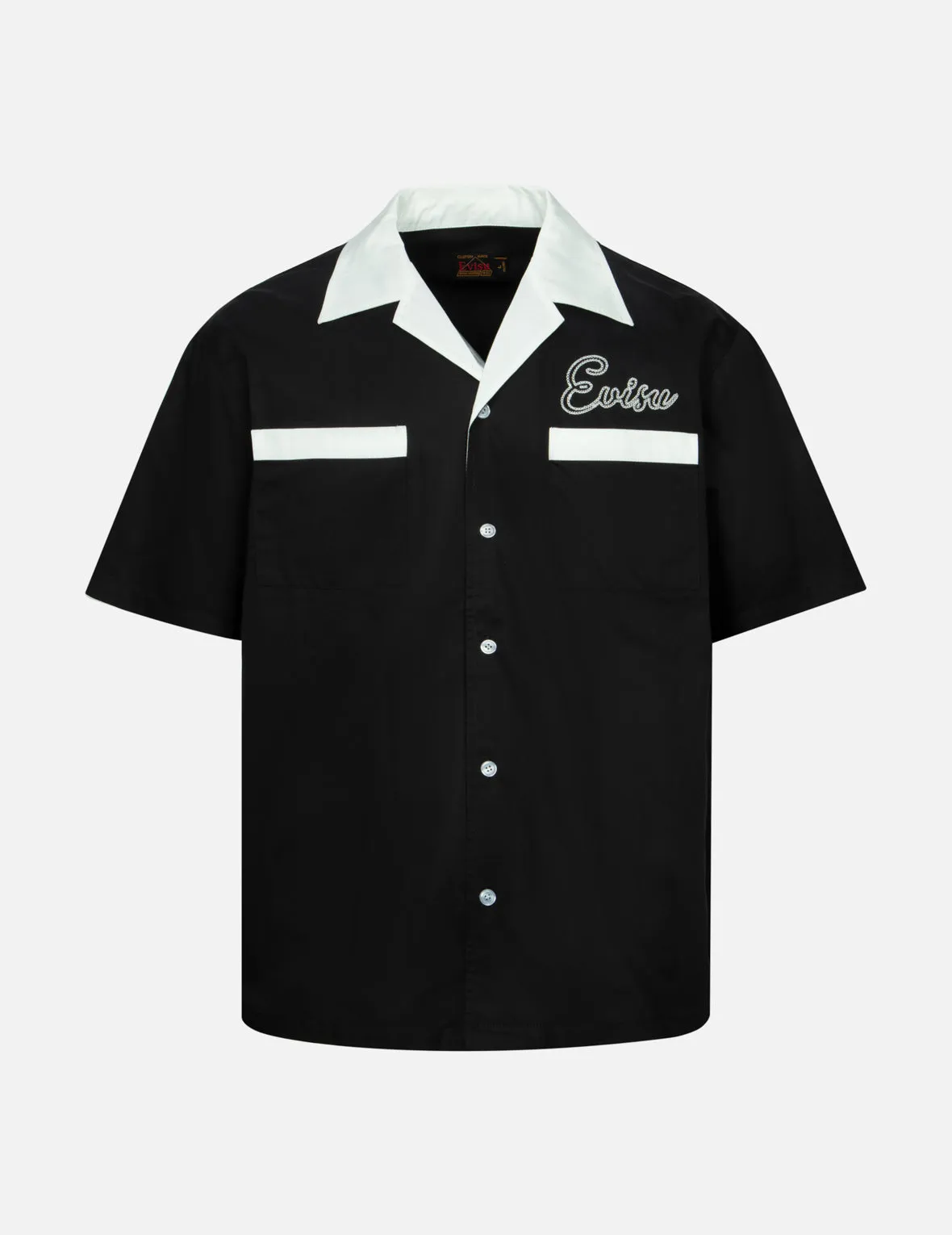 Chain-Stitched Embroidery Logo Boxy Tencel Shirt