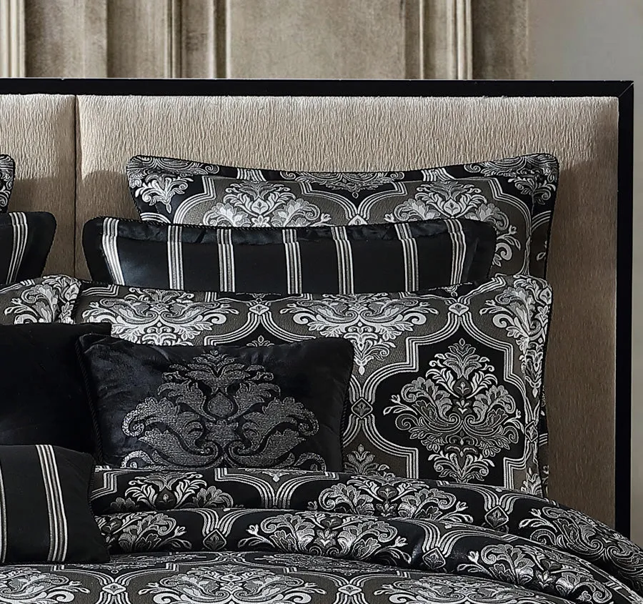 Chamonix 43x43cm Embroidered Filled Cushion Silver