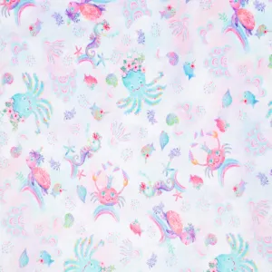 Cuddle® Prints - Splish-Splash Pastel Digitally Printed Minky Yardage
