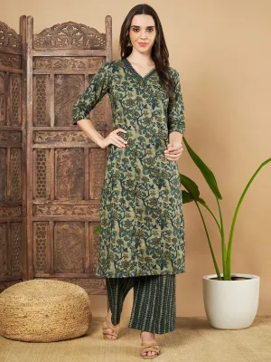 Ethnic Cotton Kurta and Palazzo Set for Women