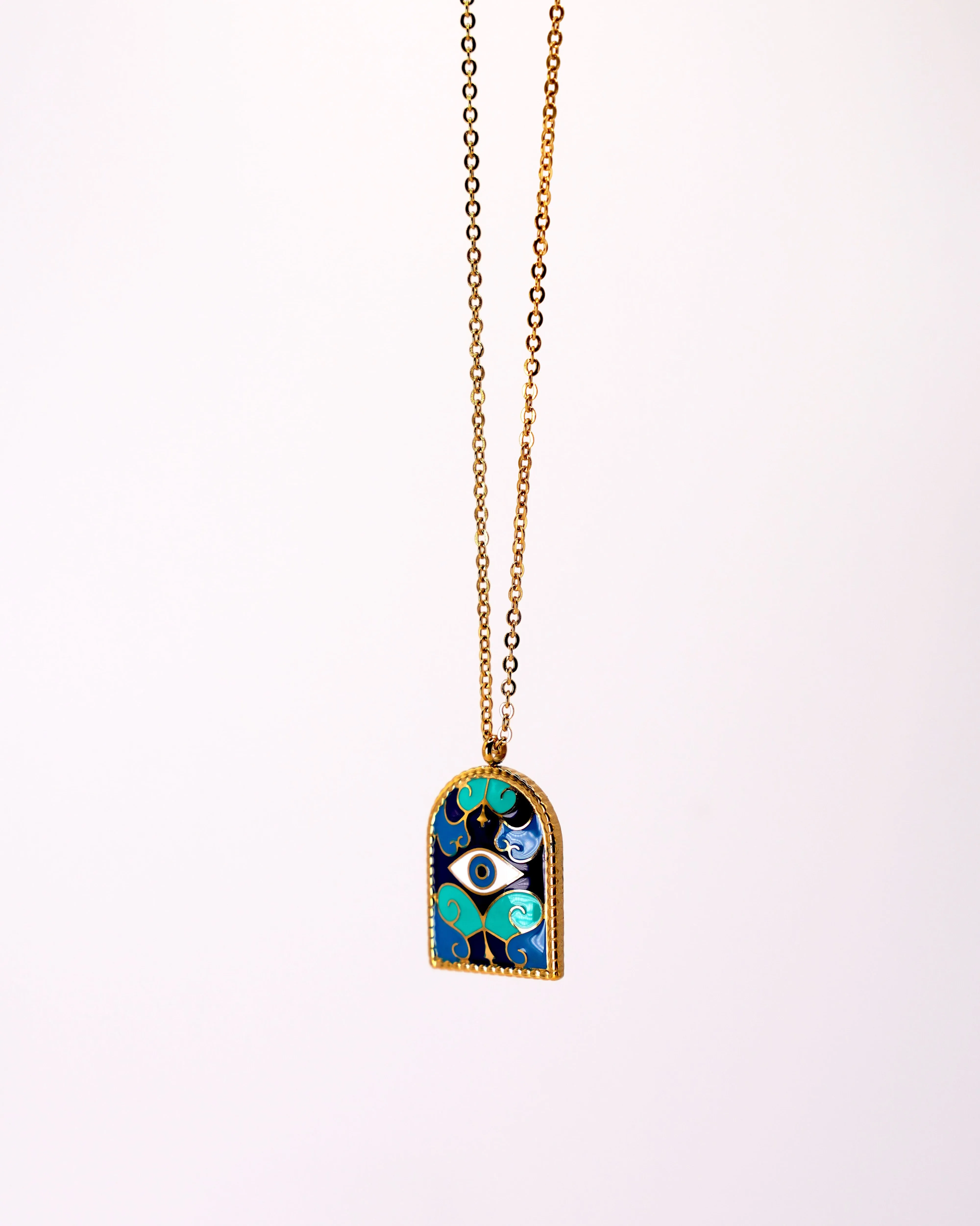 Evil Eyes Pendant Necklace