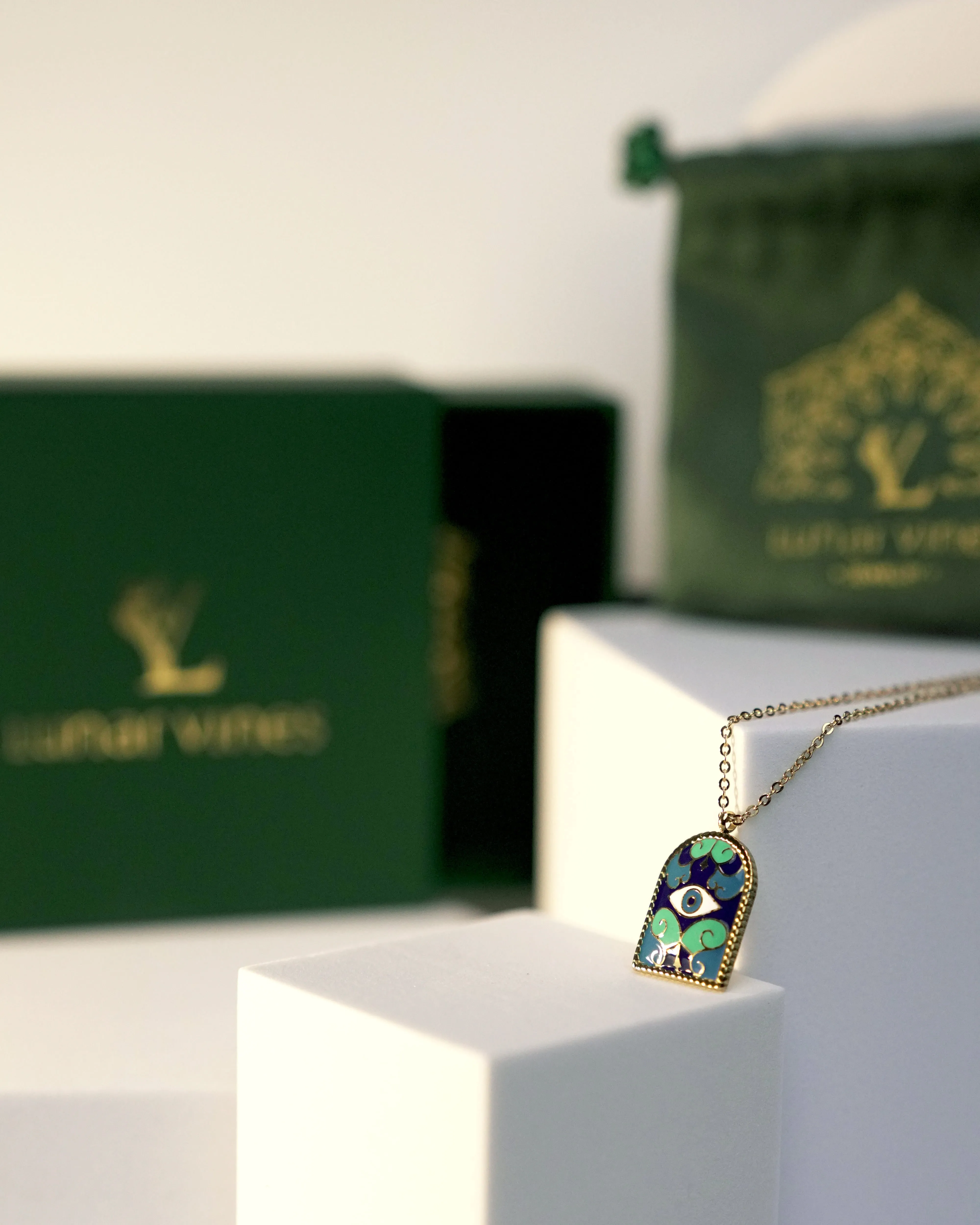 Evil Eyes Pendant Necklace