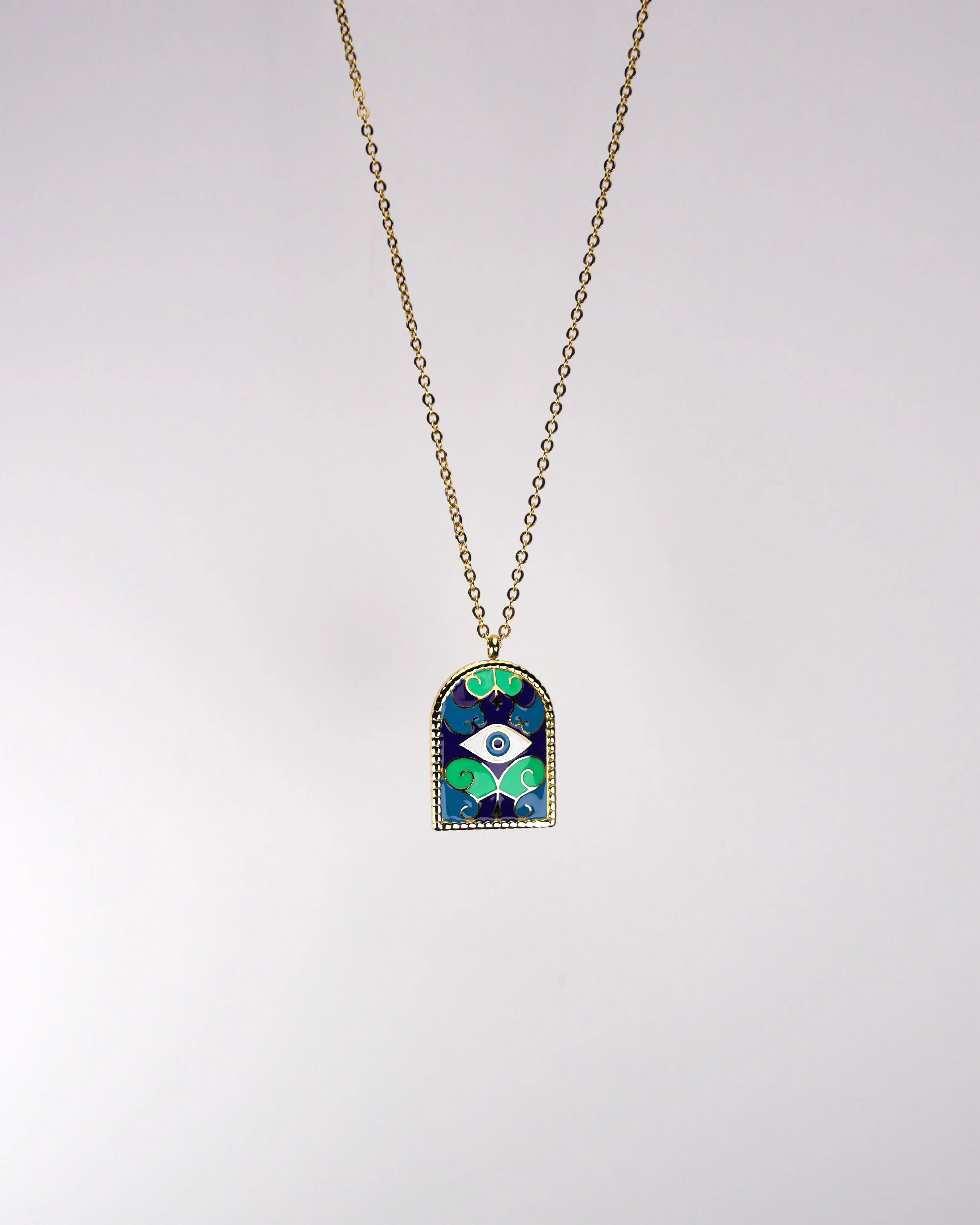 Evil Eyes Pendant Necklace