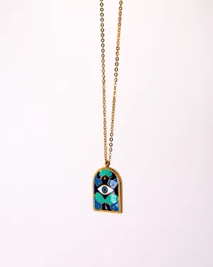 Evil Eyes Pendant Necklace