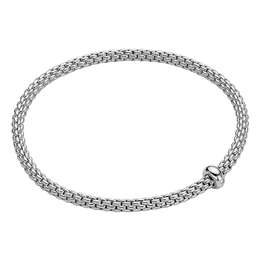 FOPE Prima Flex'it Bracelet with a Single Diamond