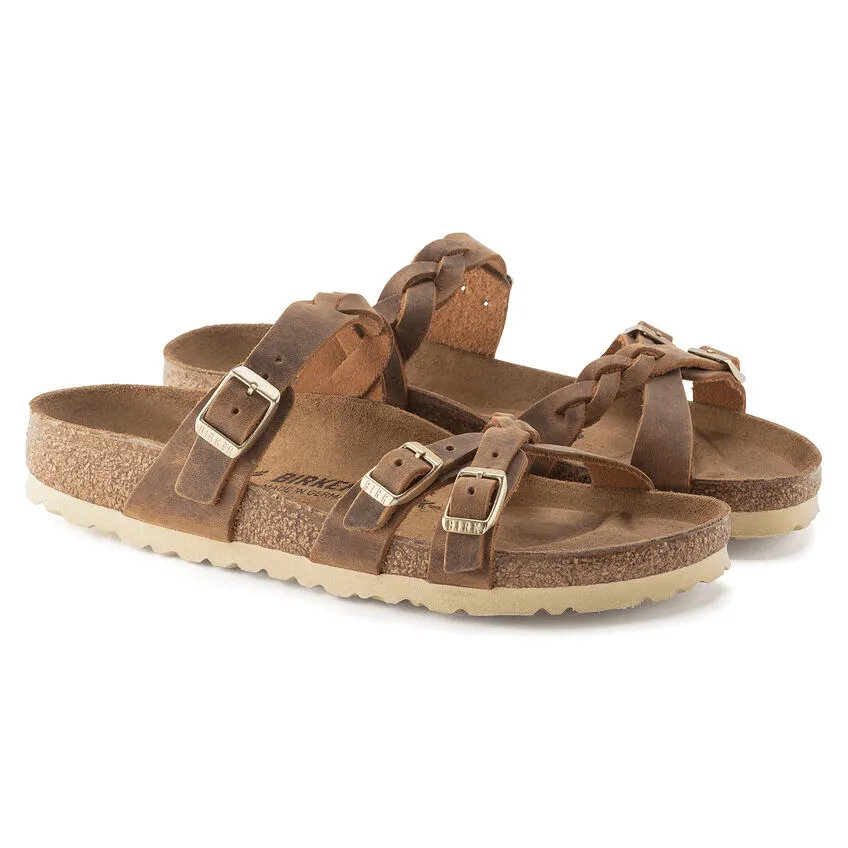 Franca Braid | Oiled Leather | Cognac