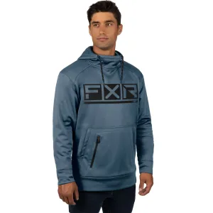 FXR  Steel Black Podium Tech Pullover Hoodie Hoody Polyester Fleece DWR Finish