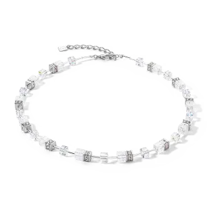 GeoCUBE® Iconic Nature necklace silver-white