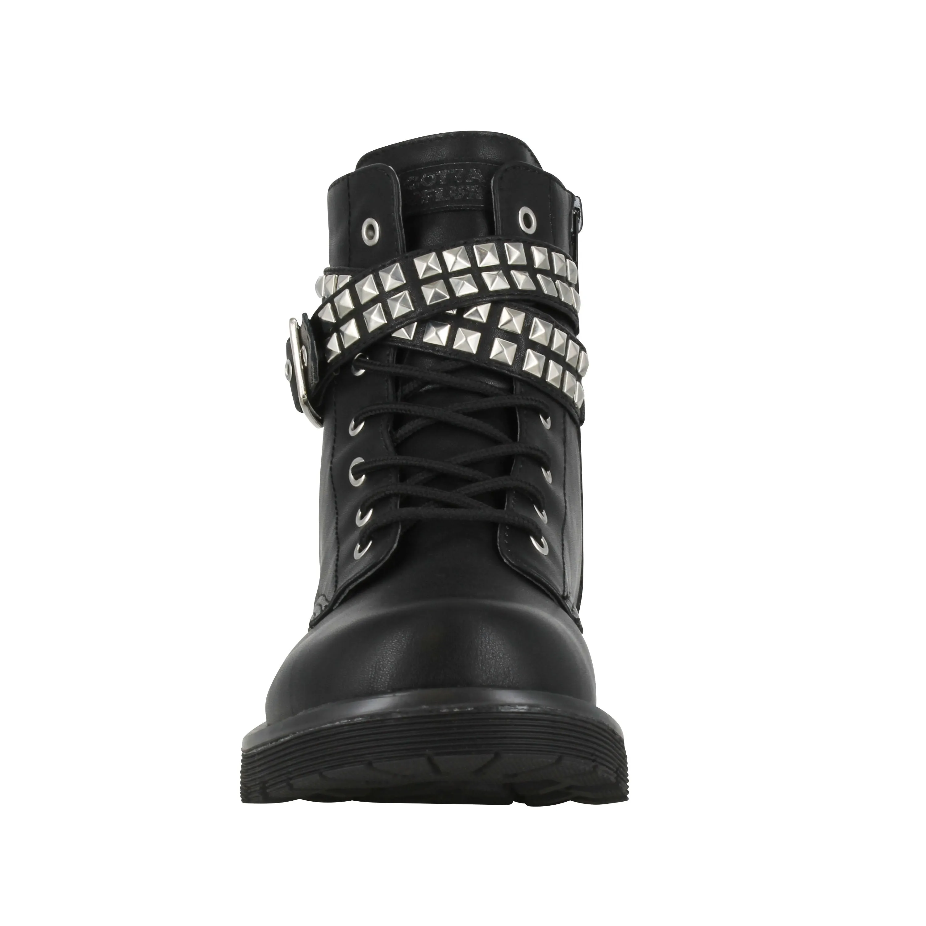 Gotta Flurt Women's Lani Black Combat Boot