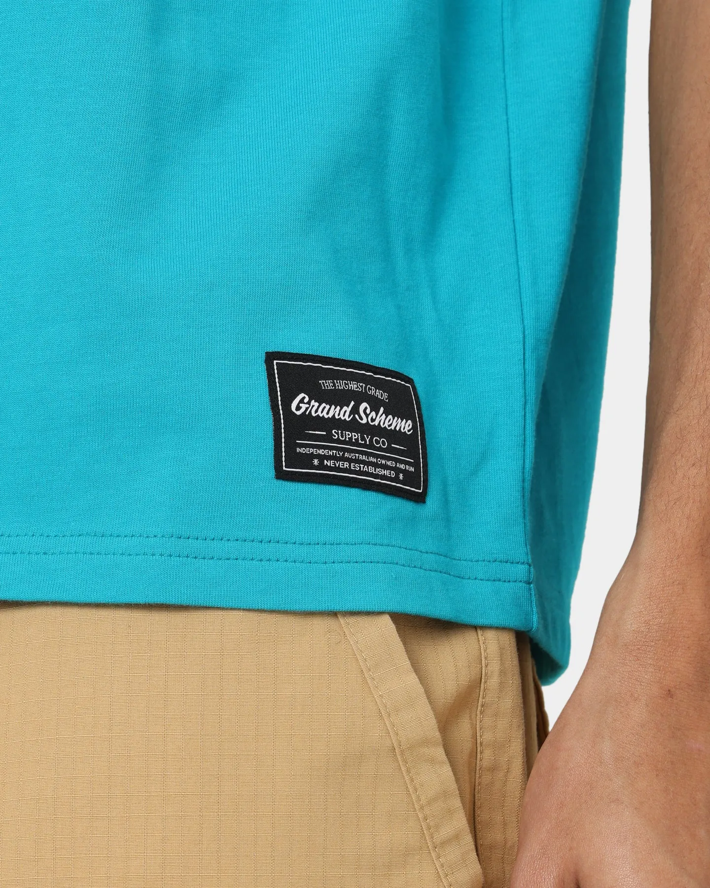 Grand Scheme Colour Block T-Shirt Purple/White/Blue