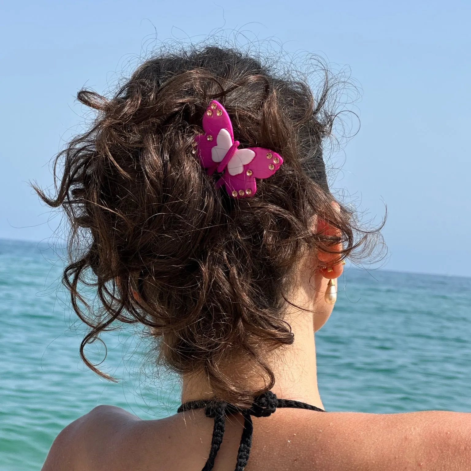 Hair Pin in Orchid Papillon