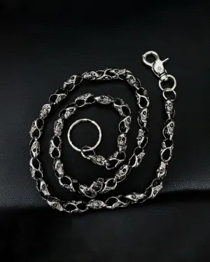 Halloween Skull Metal Wallet Chain