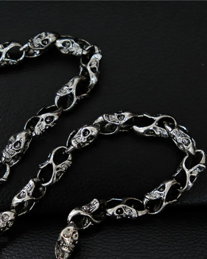Halloween Skull Metal Wallet Chain