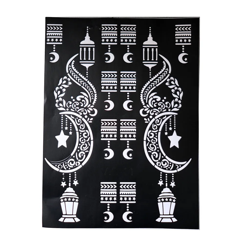 Henna Stencil Sheets - Medium Size