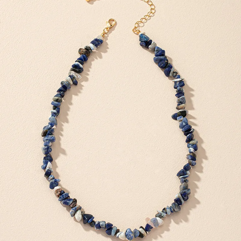 Innovative Stone Clavicle Chain Necklace Inspired by European and American Fashion