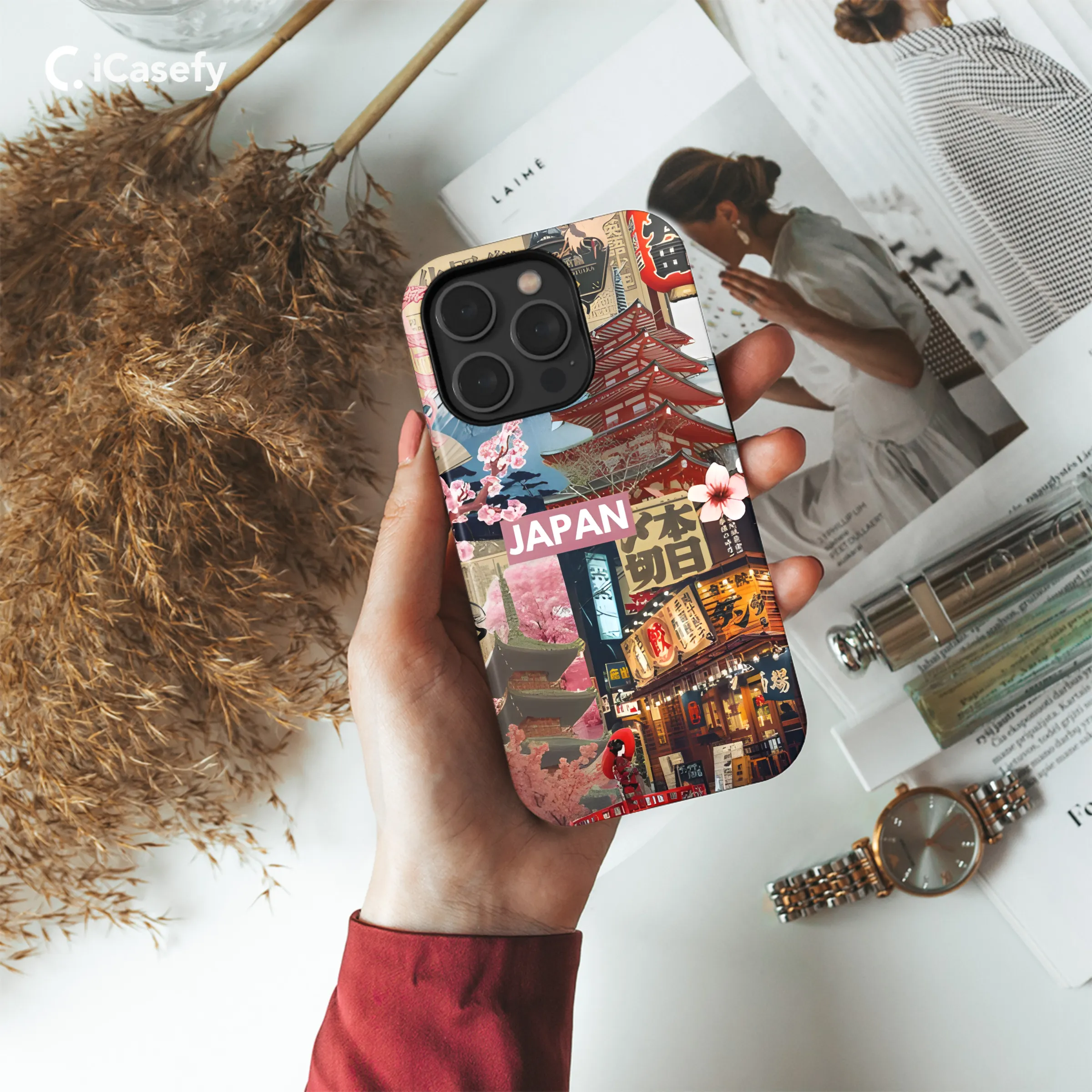 Japanese Mood Board Collage Phone Case iPhone Samsung Cover Pixel 1887
