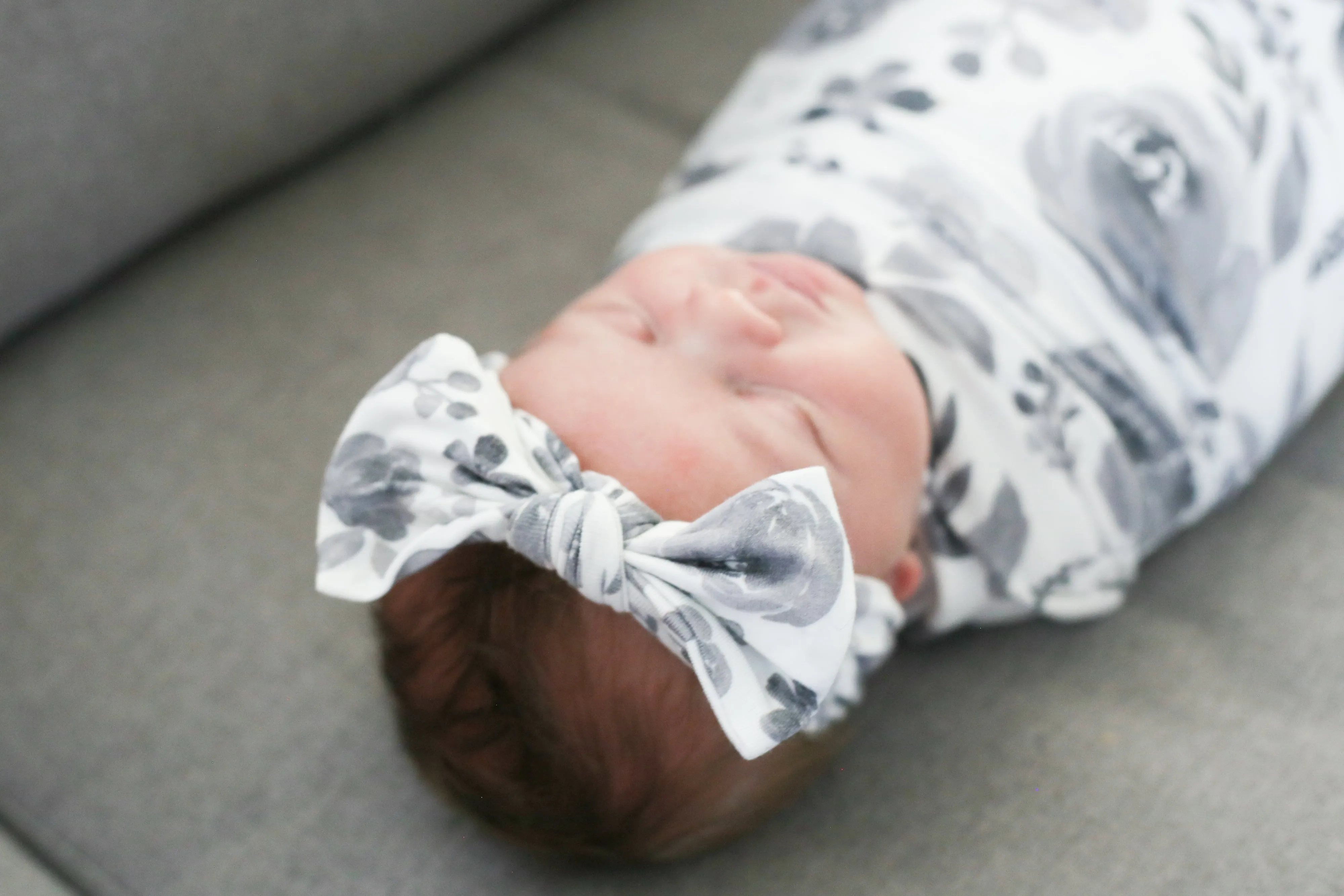 Knit Headband Bow - Rowan