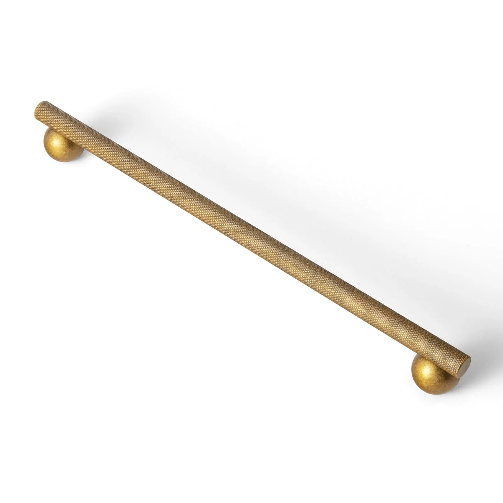 Knurled Metal Alloy Cabinet Pulls with Ball Base Retro Handles Antique Brass Hardware