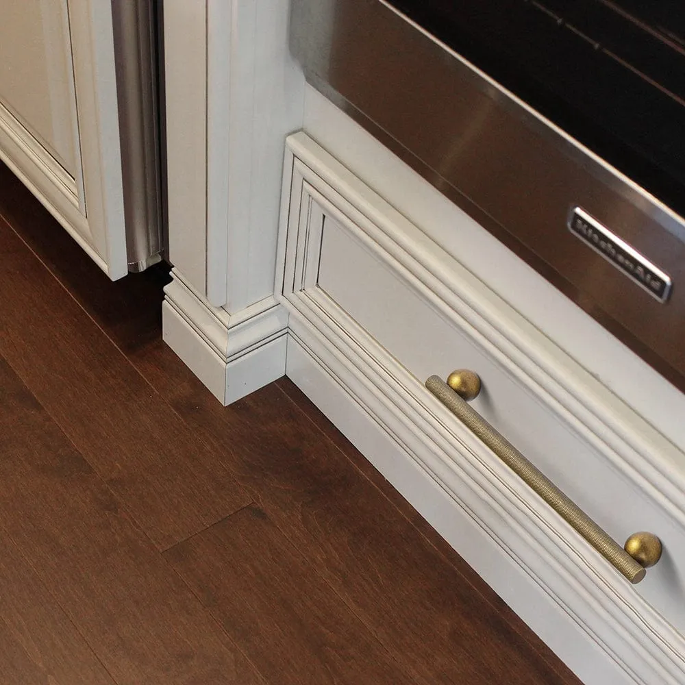 Knurled Metal Alloy Cabinet Pulls with Ball Base Retro Handles Antique Brass Hardware