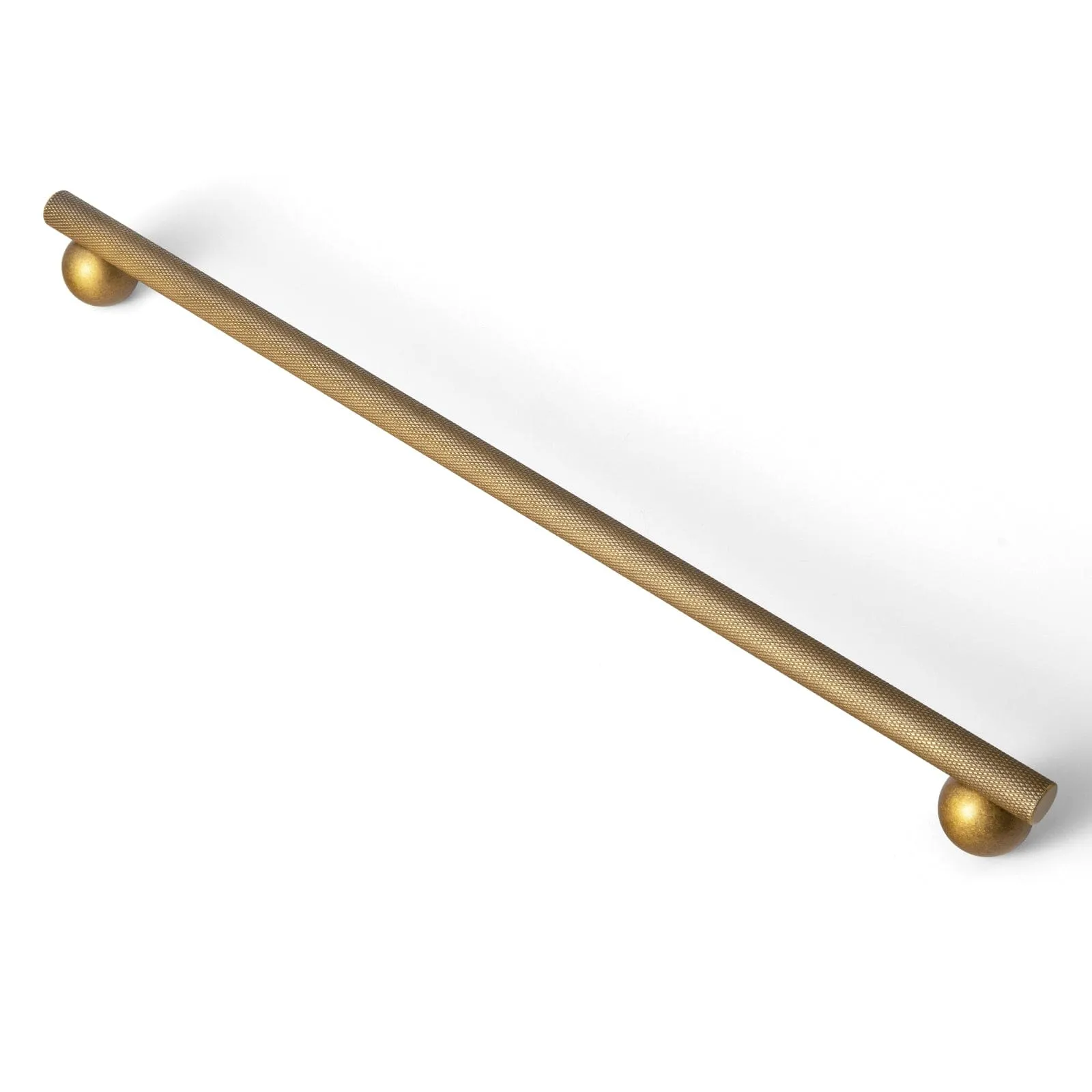 Knurled Metal Alloy Cabinet Pulls with Ball Base Retro Handles Antique Brass Hardware