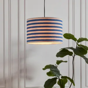 Lucia Striped Ceiling Shade - Blue/White