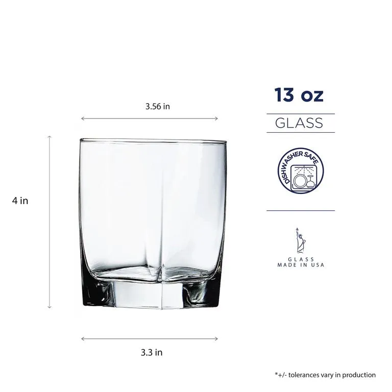 Luminarc 13 oz. Sterling Clear DOF Glassware Set, 4-Pcs