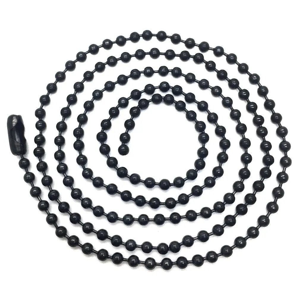 Mens Women Steel Black Spiked Crescent Moon Half Hook Pendant Necklace, 23.6 in Ball Chain