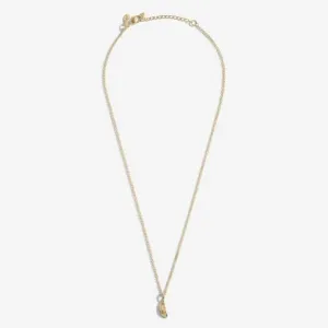 Mini Charms Feather Gold Plated 46cm   5cm Necklace 7044
