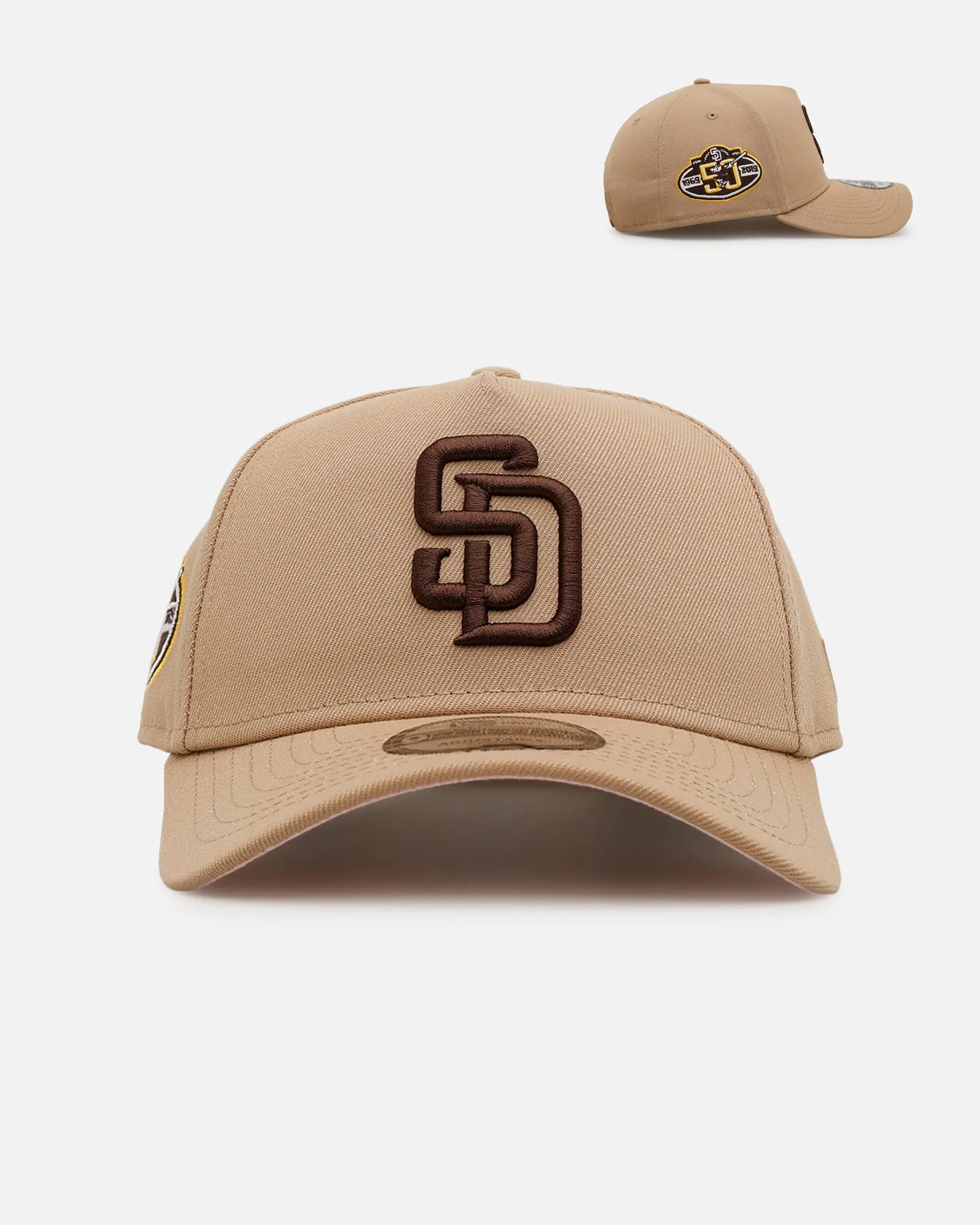 New Era San Diego Padres 'Tan Pink' 9FORTY A-Frame Snapback Tan