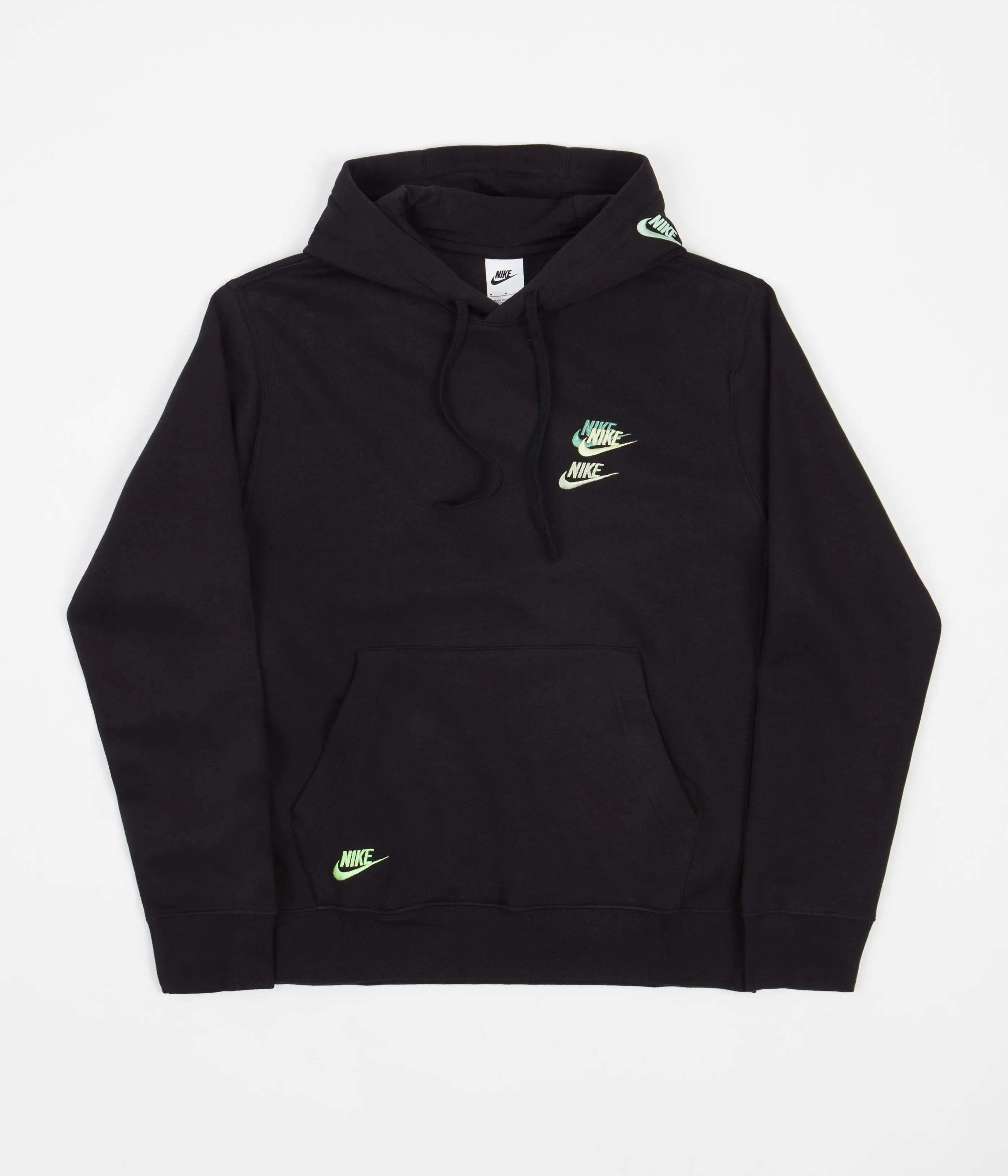 Nike Brushed Back Hoodie - Black / Black