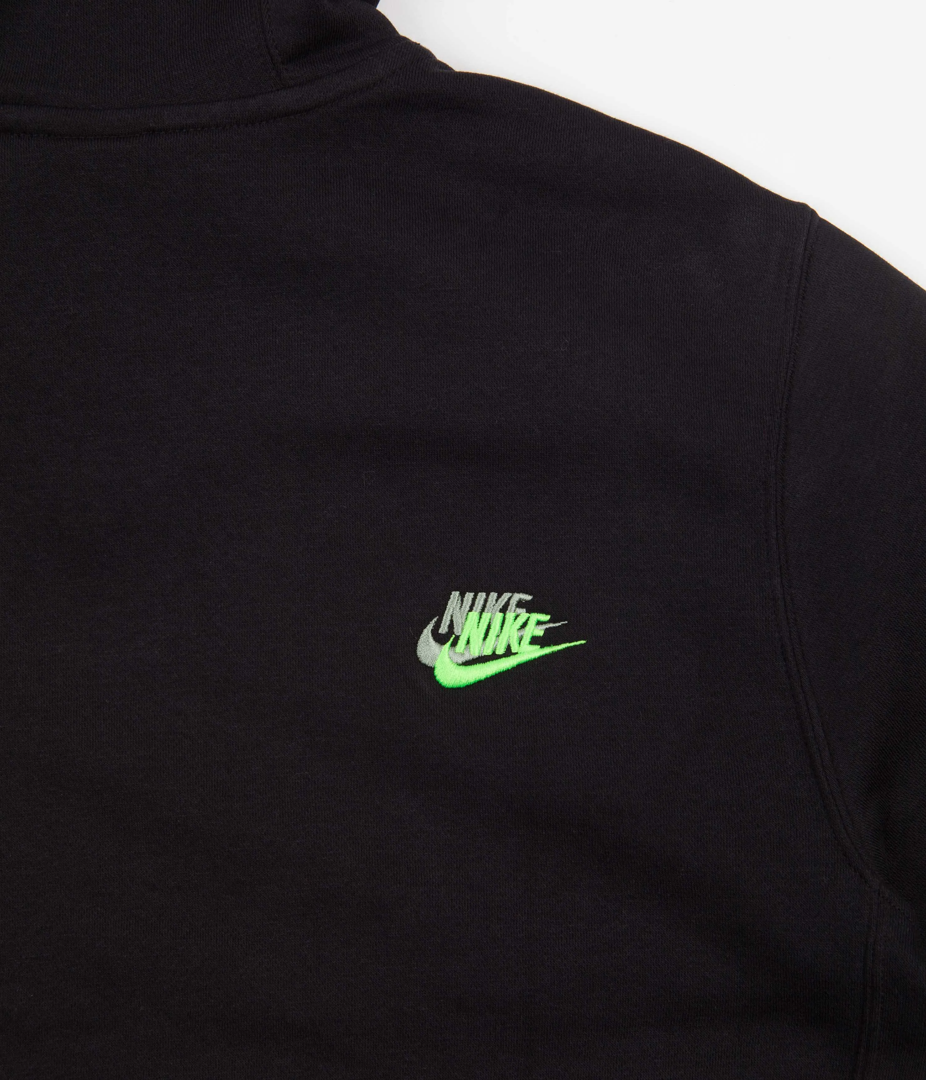 Nike Brushed Back Hoodie - Black / Black