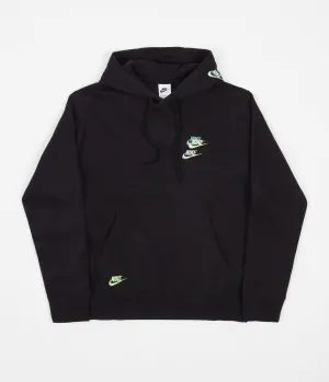 Nike Brushed Back Hoodie - Black / Black