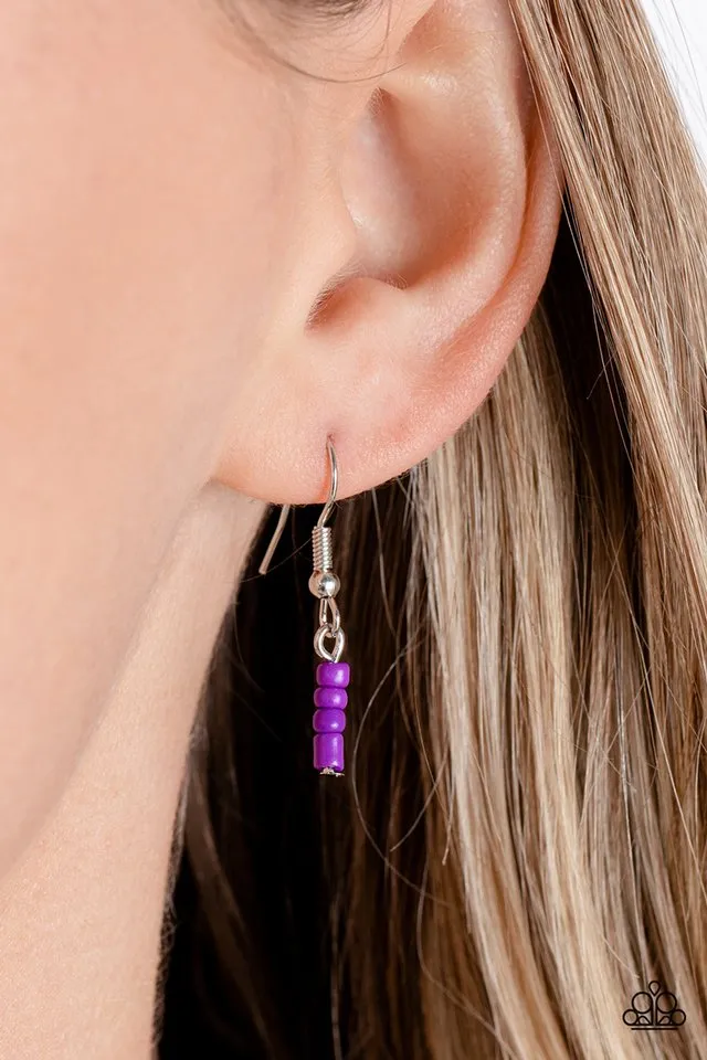 Paparazzi Necklace ~ Bewitching Beading - Purple