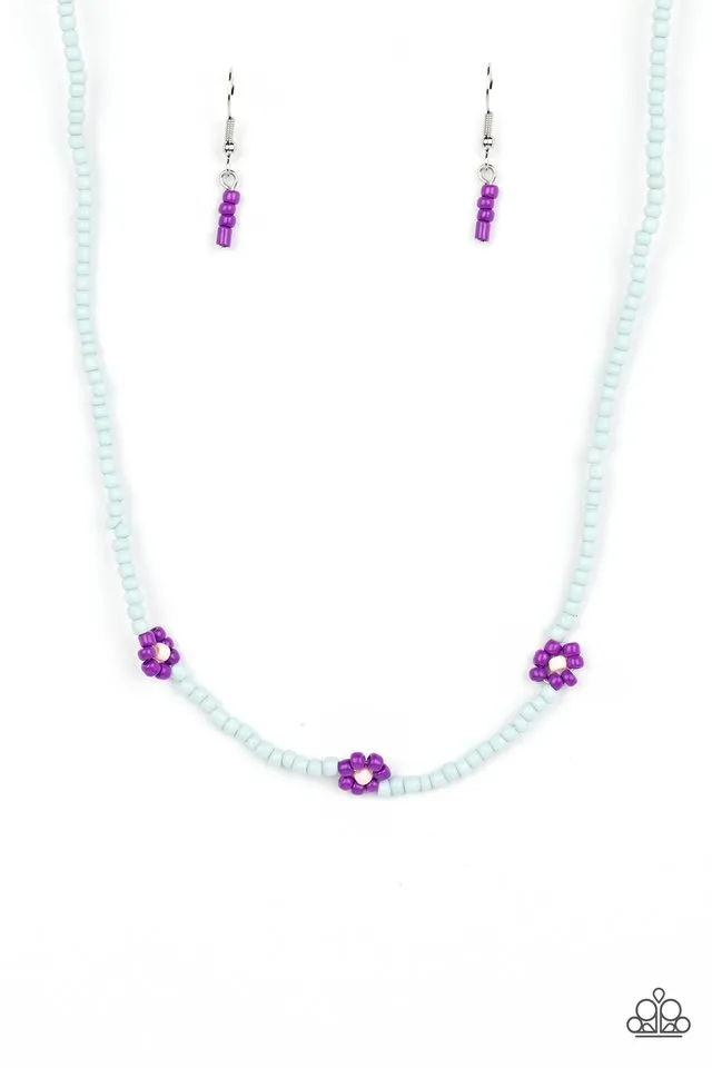 Paparazzi Necklace ~ Bewitching Beading - Purple