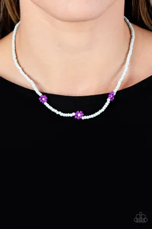 Paparazzi Necklace ~ Bewitching Beading - Purple